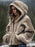 Womens Fashionable Printed Hooded Zip-Up Cardigan Sweater