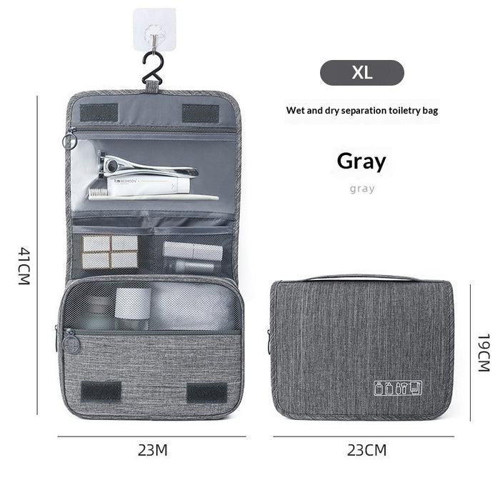 Cationic Hook Toiletry Bag Hanging Matte Dry-wet Separation Travel Makeup Bag