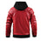 Chaqueta de cuero sintético para hombre, chaqueta de motocicleta, impermeable, a prueba de viento, de PU, estilo bombardero vintage con capucha extraíble 