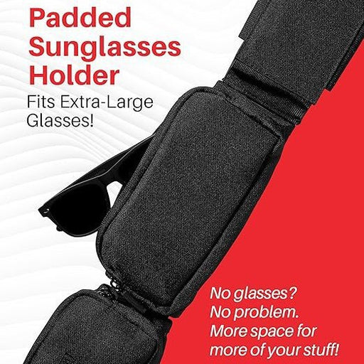 Bolso bandolera táctico con 3 bolsillos para pasaporte, identificación para teléfono móvil