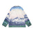 Men's Loose Casual Full Print Landscape Snow Mountain Pattern Jacket