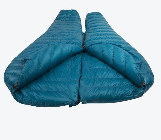 Sac de couchage portable en duvet, épais et chaud, idéal pour les voyages en plein air en automne et en hiver.