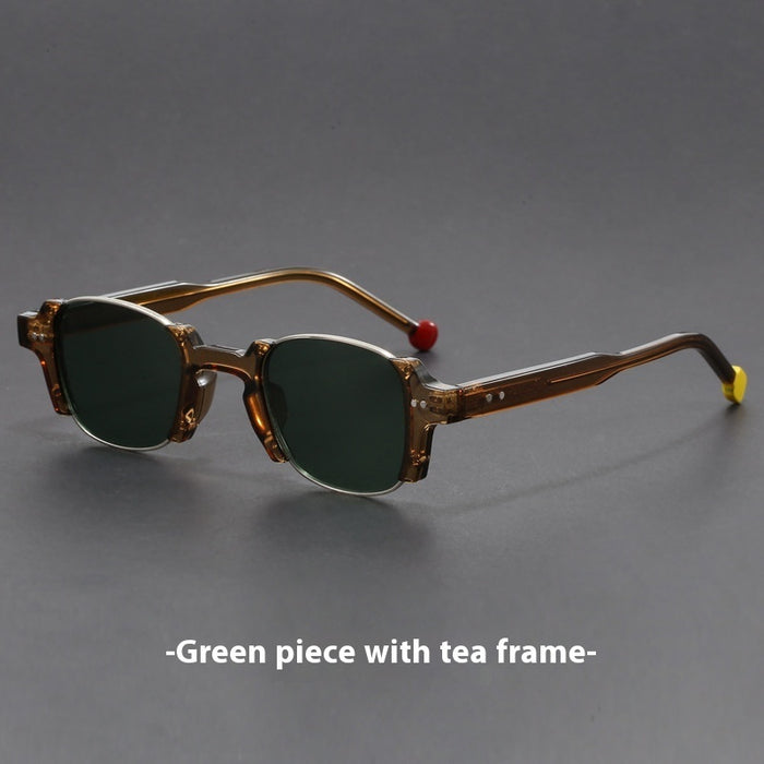 European And American Retro Pin Sun Glasses Korean Hong Kong Style Square Frame Sunglasses