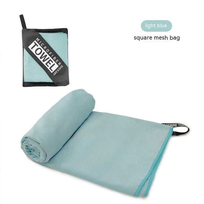 Double-sided Velvet Quick-drying Sports Towel Sweat-absorbent Beach Bath Towel Microfiber Production