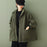 Plus-size Loose-fitting Long-sleeve Womens Casual Lambswool Coat