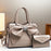 Fashionable Crocodile-Print Bow Bucket Bag Patent Leather Glossy Crossbody Bag