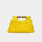 Hollow-out Bamboo-Section Handle Handwoven Small Square Bag