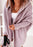 Gilet cardigan à capuche à manches chauve-souris, coupe ample et décontractée, couleur unie, vêtements pour femmes