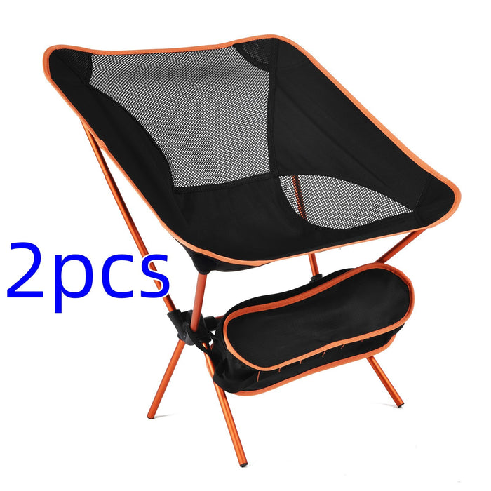 Silla plegable ultraligera de viaje, superdura, de alta capacidad, para acampar al aire libre, portátil, para playa, senderismo, picnic, herramientas de pesca, silla