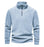 Fashion Personality Stand-collar Zippered Sweatshirt With Fleece Winter Casual Pullover Top Men's Clothing