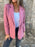 Blazer court à revers boutonné Ins - Veste d'hiver tendance pour femme