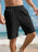 Short de sport à lacets multi-poches pour homme, pantalon de plage rayé