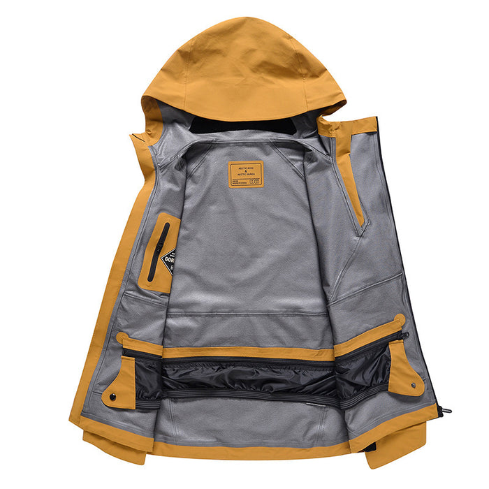 Combinaison de ski unisexe fine, coupe-vent, imperméable, double couche.