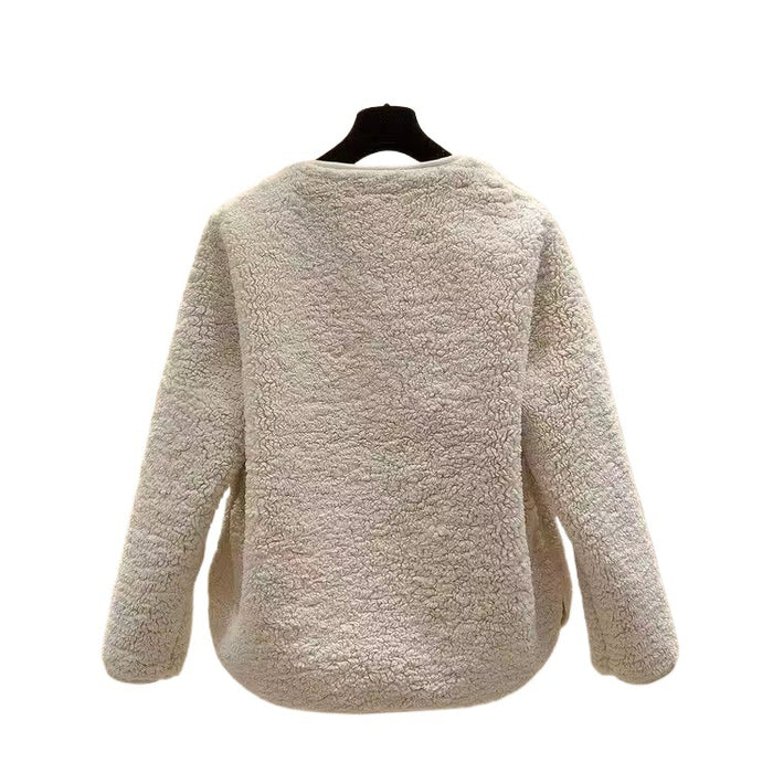 Simple And Elegant Loose And Stylish Long-sleeved Top