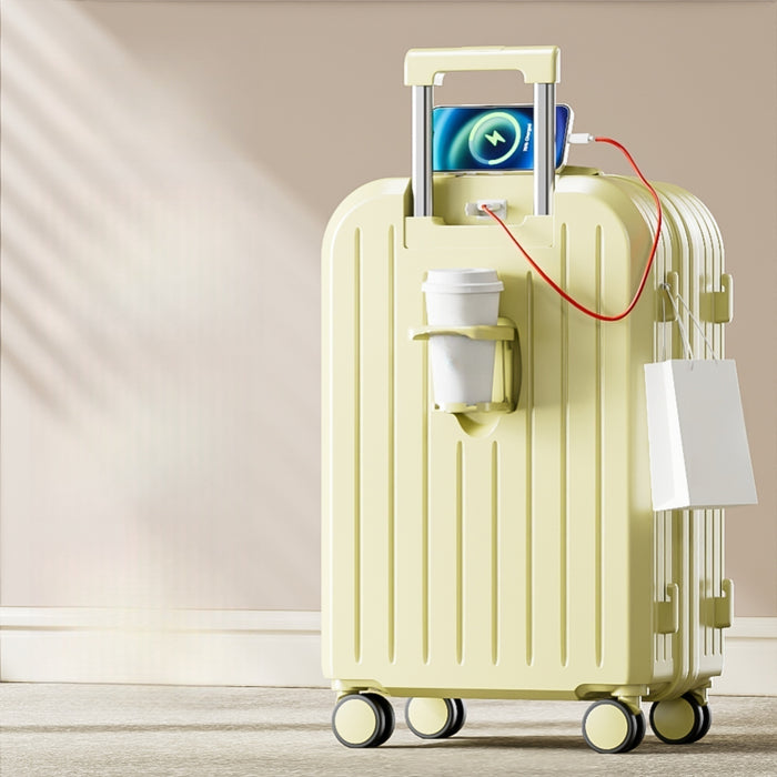 Petite valise légère à code, valise résistante à roulettes