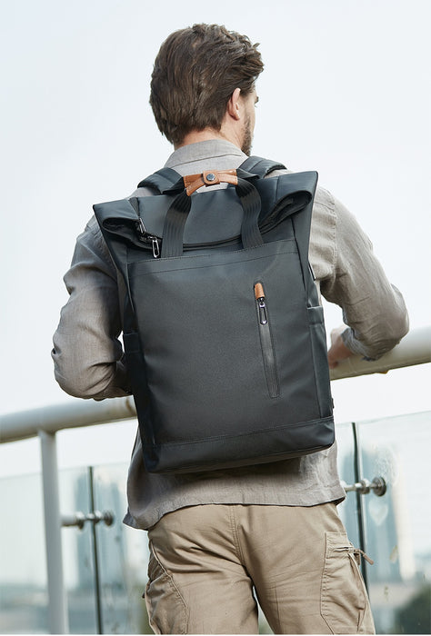 Sac à dos incurvé à fermeture latérale pour homme, idéal pour les loisirs et les déplacements