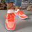 Zapatillas Flyknit con cordones y cuadros en bloques de color, de malla, informales, transpirables, para caminar y correr, para mujer