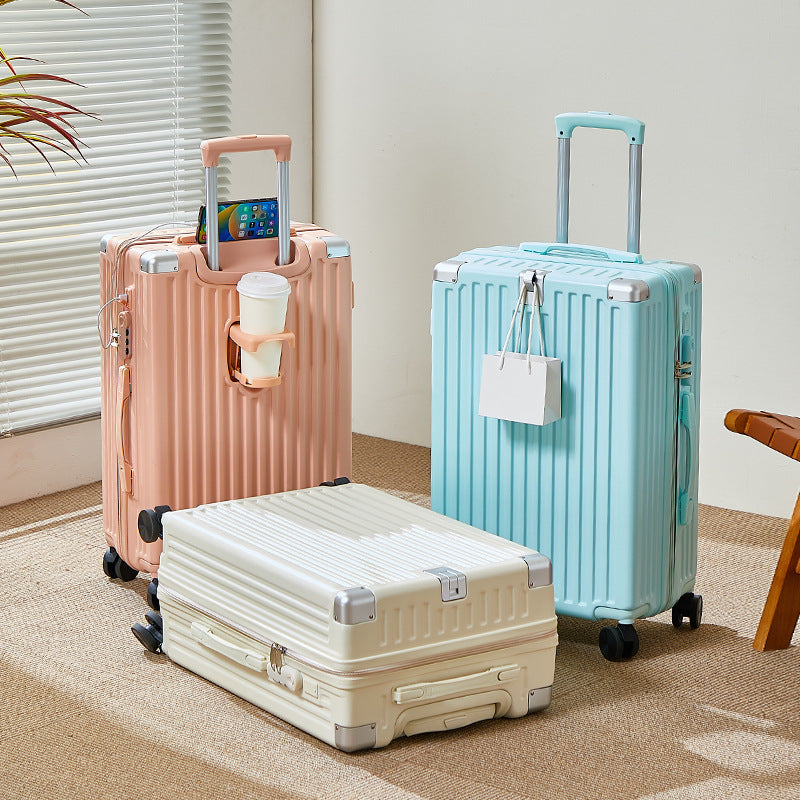 Valise à fermeture éclair multifonctionnelle portable avec cadenas à mot de passe