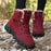 910 Lace-up Anti-slip Couple Snow Boots Winter