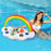 Gay Pride Rainbow Inflatable Pool Float Cooler