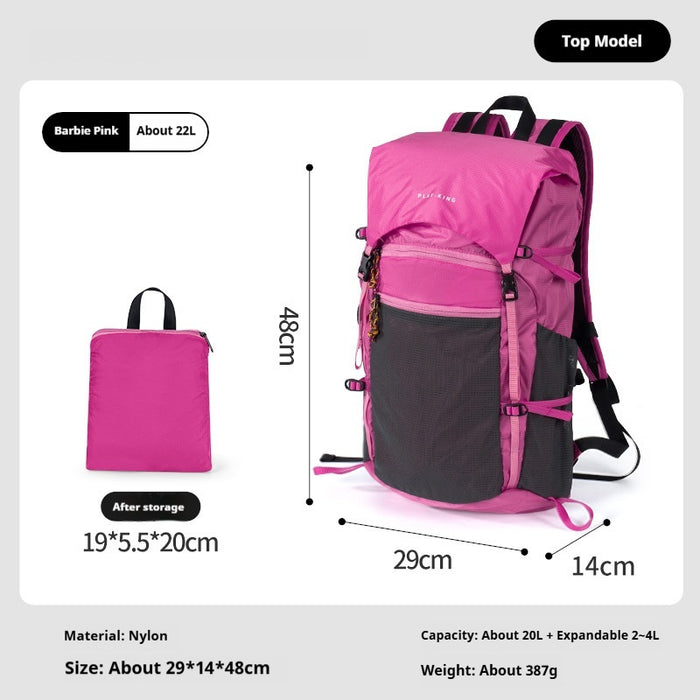 Sac à dos de randonnée professionnel imperméable et pliable pour l'alpinisme