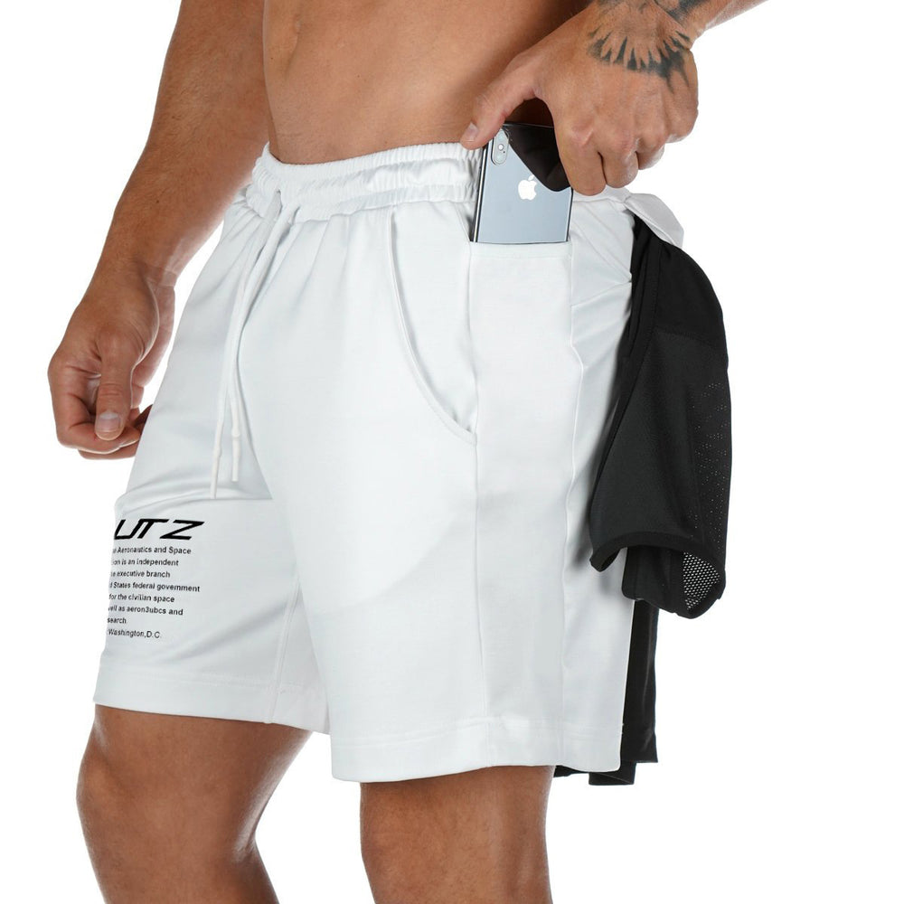 Nuevos pantalones cortos de fitness Muscle Workout Brothers para deportes de fitness, correr, transpirables, ajustados.