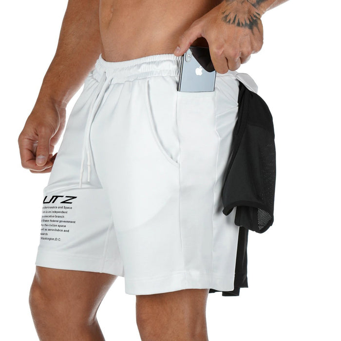 Nuevos pantalones cortos de fitness Muscle Workout Brothers para deportes de fitness, correr, transpirables, ajustados.