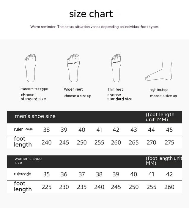 Zapatos casuales para hombre transpirables para parejas deportivas