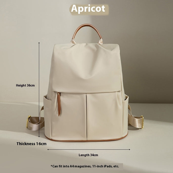 Fashion Commuter Contrast Color Travel Bag Large-capacity Backpack