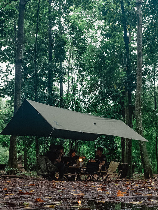 Auvent de camping avec protection solaire et imperméable pour barbecue et loisirs