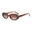 Lunettes de soleil ovales à petite monture, style européen et américain, pour femme.