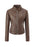 Plus-size Womens Slim-fit Stand-up Collar Jacket