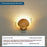 Lampe murale LED extérieure étanche en forme de coquillage, lampe de jardin créative