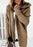 Gilet cardigan à capuche à manches chauve-souris, coupe ample et décontractée, couleur unie, vêtements pour femmes