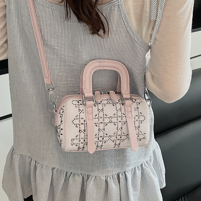 Korean-style Minimalist Versatile Niche Cylindrical Tote Bag