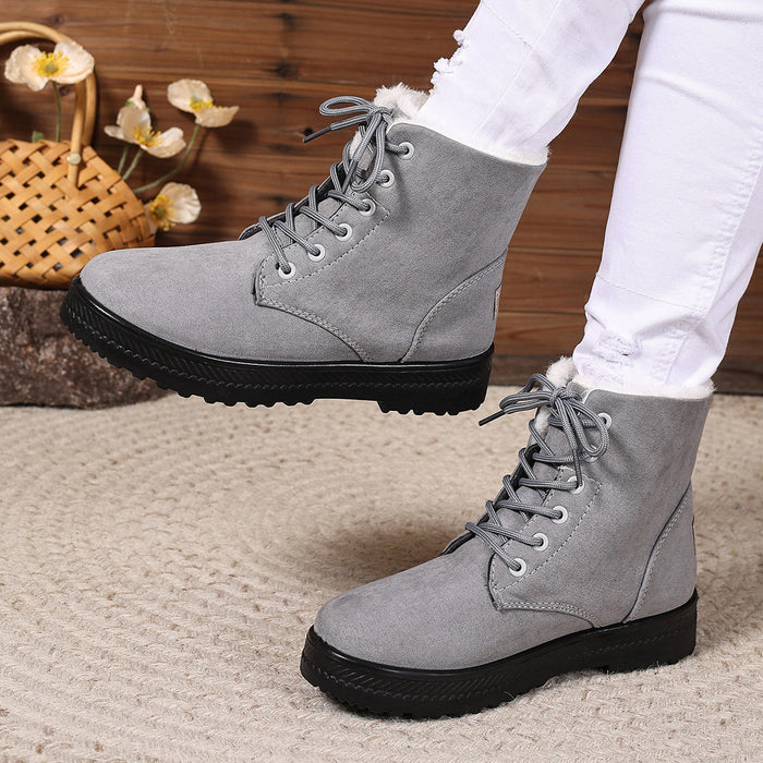 Women's Fashionable Waterproof High-top Cotton-padded Snow Boots