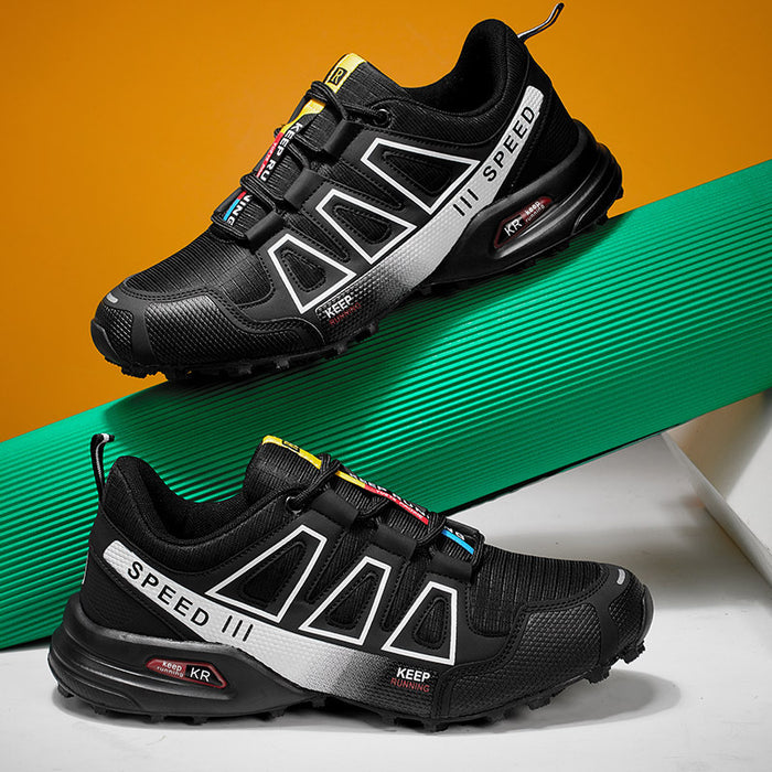 Zapatos de senderismo de verano para hombre, calzado para exteriores, superligeros, transpirables, con absorción de impactos, para trekking todoterreno.