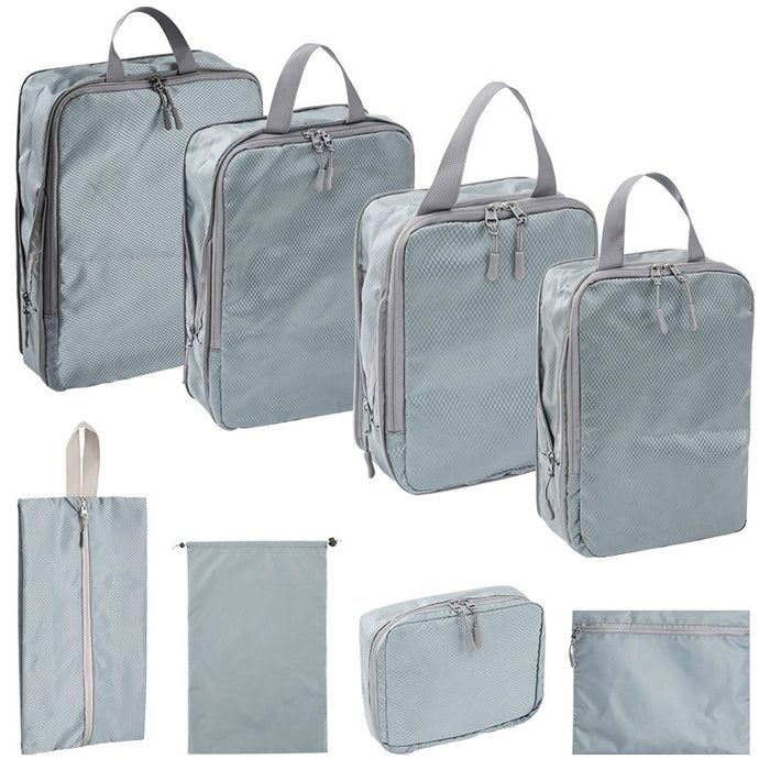 Bolsa organizadora de viaje comprimida, juego de ocho piezas, digital