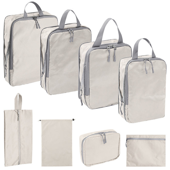 Bolsa organizadora de viaje comprimida, juego de ocho piezas, digital