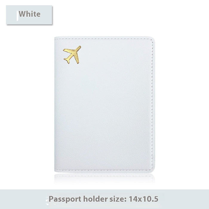 Étui multifonctionnel pour passeport en cuir PU