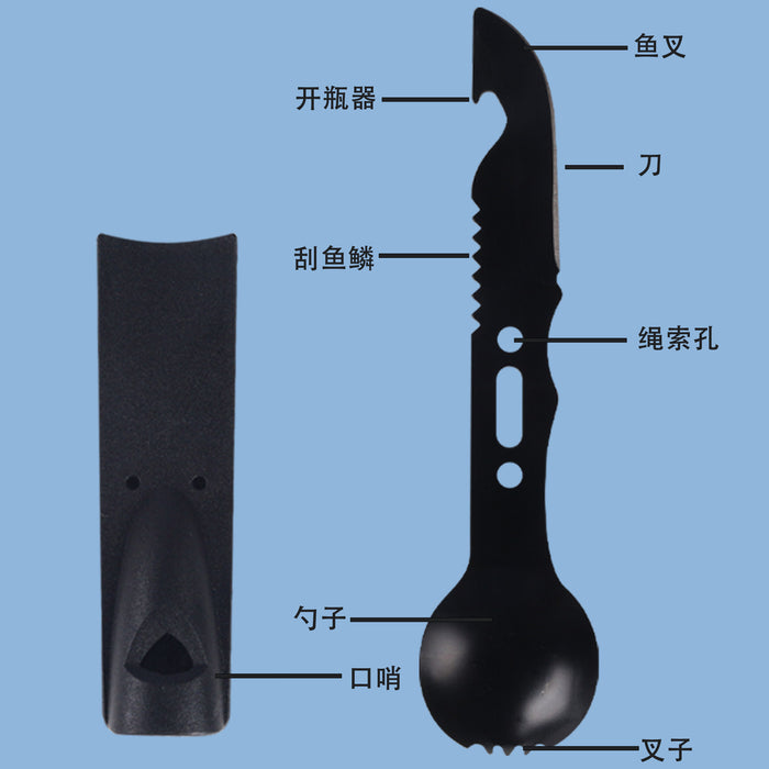 Traje de equipo para acampar al aire libre, suministros multifuncionales de supervivencia al aire libre.