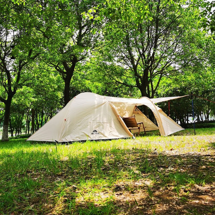 Camping Aluminum Pole Anti-Heavy Rain Water Family Tent Outdoor Equipment