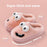 Female Warm Indoor Cartoon Big Eye Dog Cotton Slippers