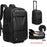 Vacuum Expandable Trolley Backpack Large Capacity Scalable Business Trip