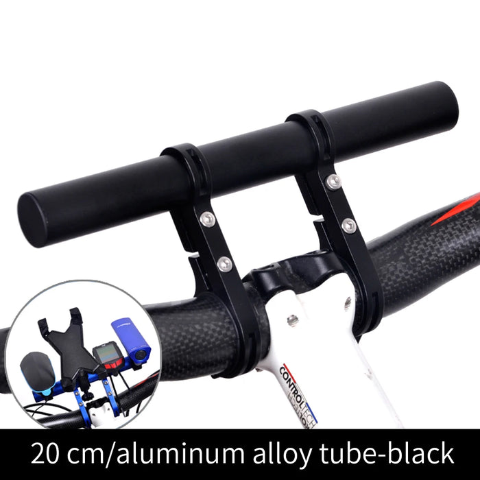 10/20/30cm Bicycle Handlebar Extended Bracket MTB Headlight Mount Extented Bar Road Mountain Bike Handlebar Extender Rack Parts