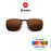 VIVIBEE Lunettes de soleil à clip unisexe pour homme polarisées, pour femme, pour la vision nocturne, la pêche, UV400, pour l l'extérieur