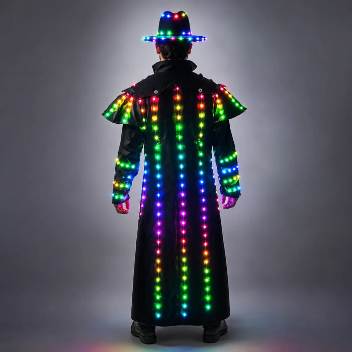LED Robot Costume Stage Jacket Dancer Suit Wearing Cosplay for Nightclub Party Man Dance