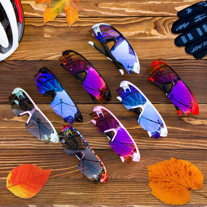 SCVCN Mountain Bicycle Glasses Sports Men's Sunglasses Photochromic Cycling Goggles MTB Road Running UV400 Protection Eyewear