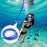 Dual-Tube Upgrade Underwater Breathing Valve Surface Air Tube for Snorkeling & Freediving Practice Soft Mouthpiece