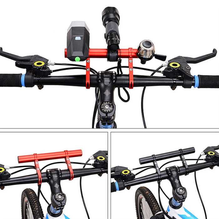 10/20/30cm Bicycle Handlebar Extended Bracket MTB Headlight Mount Extented Bar Road Mountain Bike Handlebar Extender Rack Parts